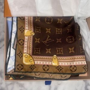 Louis Vuitton silk square scarf